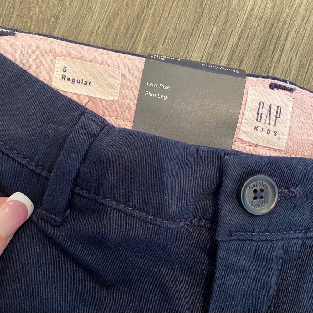 GAP NWT Navy Uniform Skinny Chino 5R - Picture 6 of 11